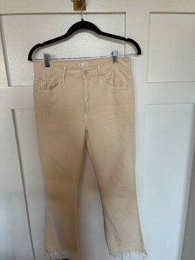 Mother Insider Crop Step Fray jeans